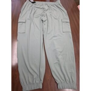 Under Armour Womens Cargo Joggers XL Tall Sage Green Athleisure Y2K Travel NWT